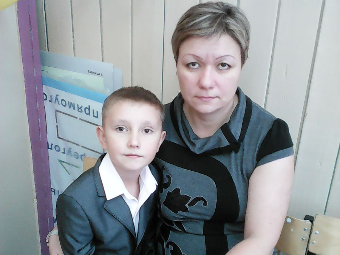 Мама Светлана Григорьевна с сыном